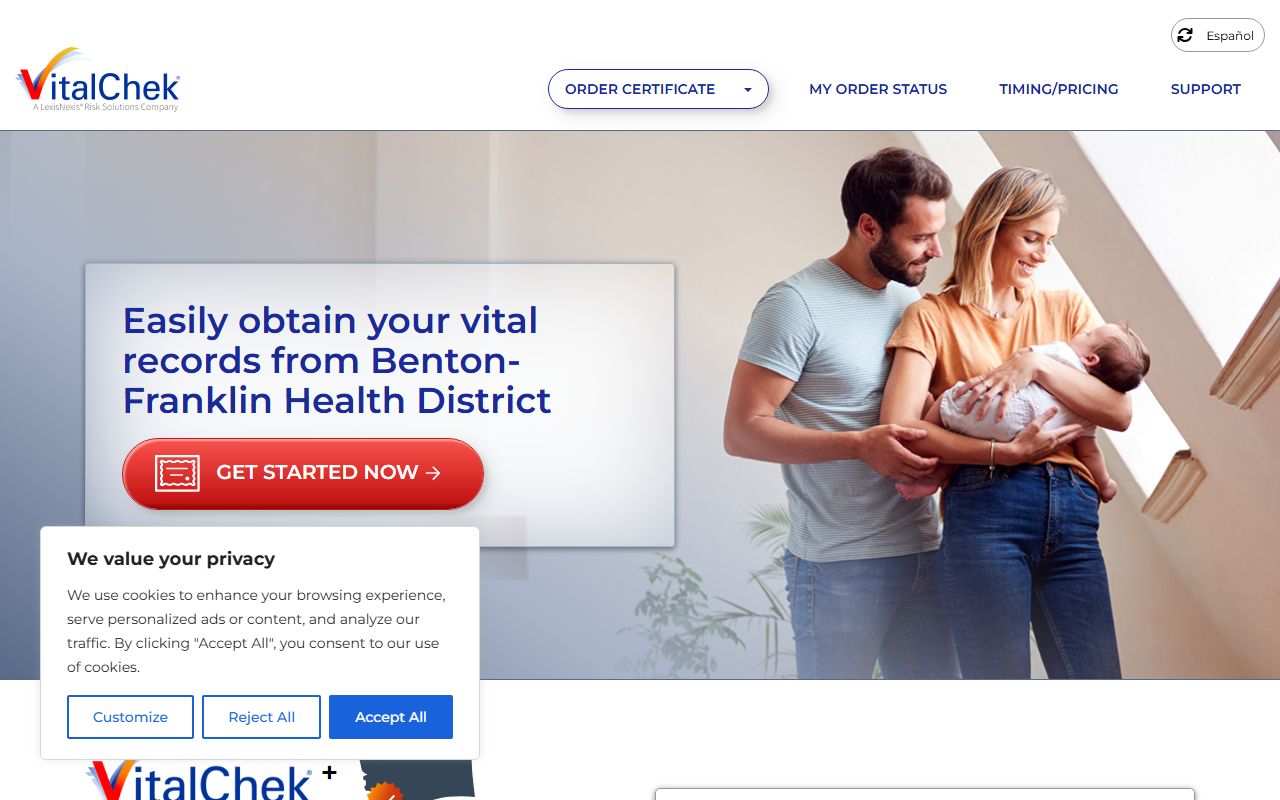 Benton County Birth Records - VitalChek online ordering for Benton-Franklin Health District