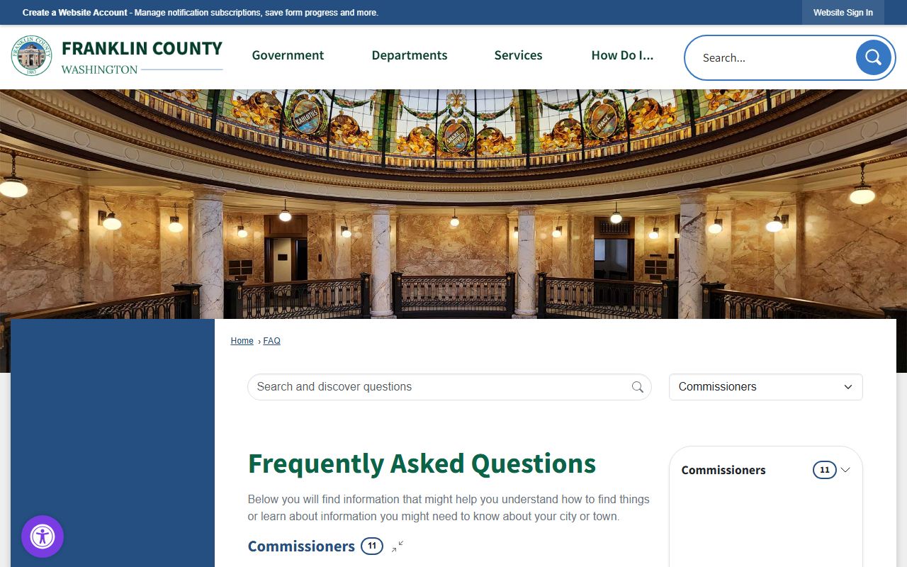Franklin County Birth Records - County FAQ Page