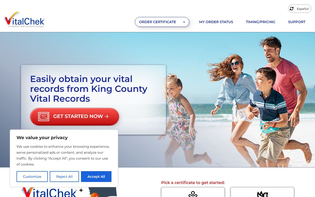 King County Birth Records - VitalChek King County