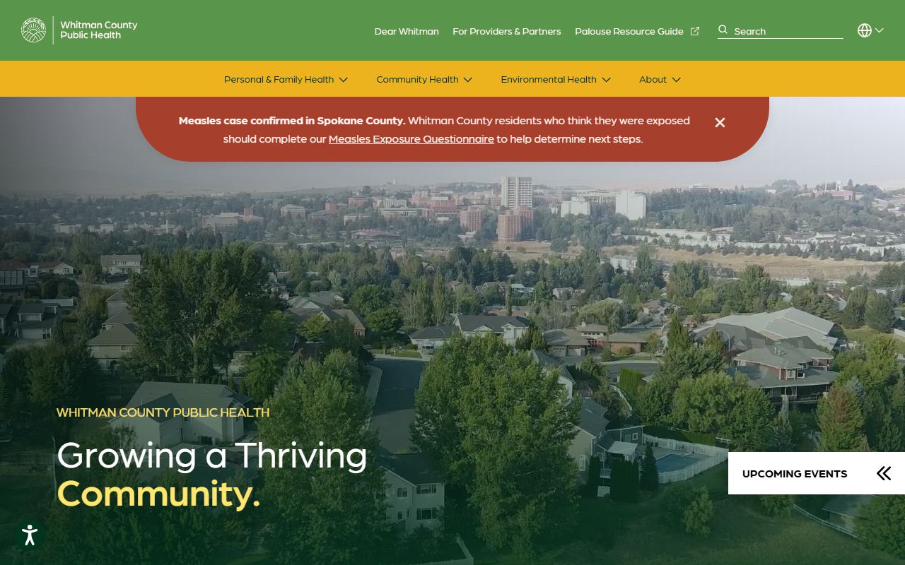 Whitman County Birth Records - Whitman County Public Health department homepage